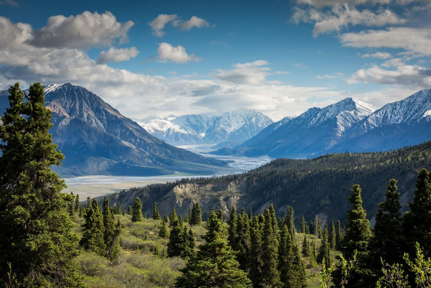 Expansive mountain landscape